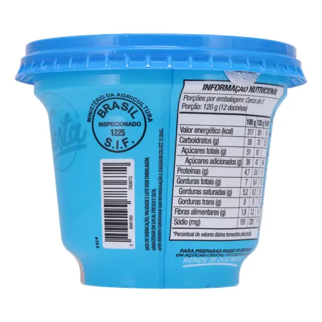Sobremesa beijinho aurea pote 365g 360-14