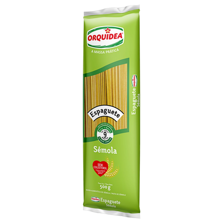 Massa sem ovos orquidea 500g espaguete