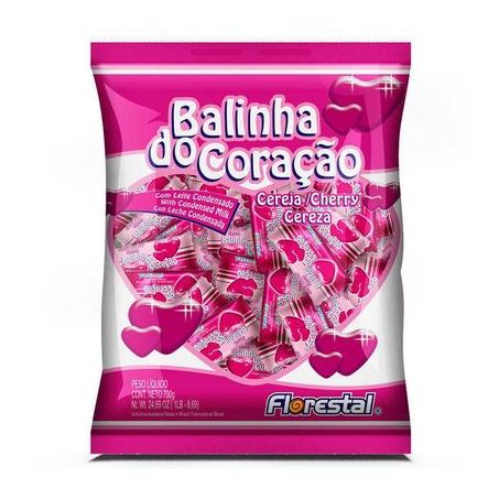 BALA FLORESTAL DO CORACAO CEREJA 500G