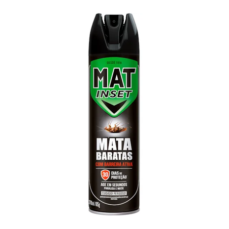INSETICIDA MAT INSET MATA BARATAS BAR ATIVA 270ML