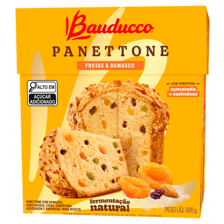 Panettone Bauducco Frutas Damasco 500g