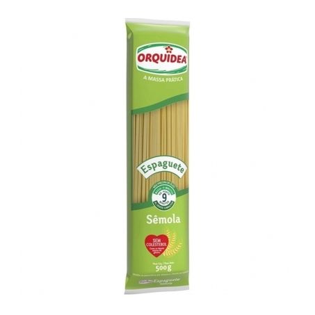 Massa Orquídea Sêmola Espaguete Pacote 500G