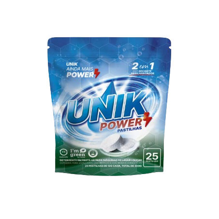 DETERGENTE P/MAQUINA LAVAR LOUCA UNIK 300 G       