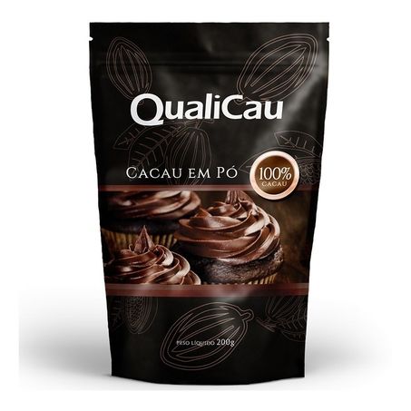 CACAU EM PÓ QUALICAU ALCALINO 100% 200G