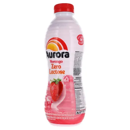 Bebida Láctea Aurora S/Lactose Morango 850g 360-22