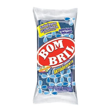 ESPONJA BOMBRIL ANTIADERENTE 3UN