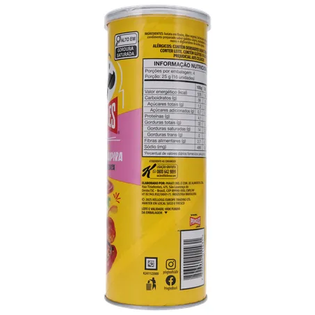 SALGADINHO BATATA PRINGLES GOSTINHO BRAZUCA GALINHA CAIPIRA LATA 100G 360-8