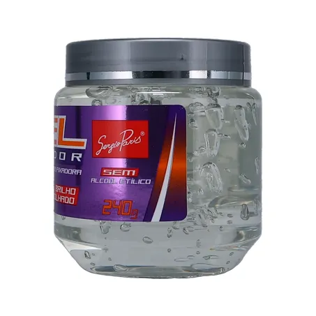 Gel fixador sergio paris brilho m.forte 240g 360-8
