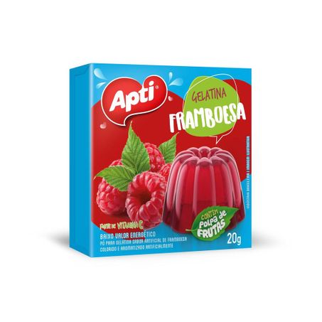 Gelatina em po framboesa apti 20g