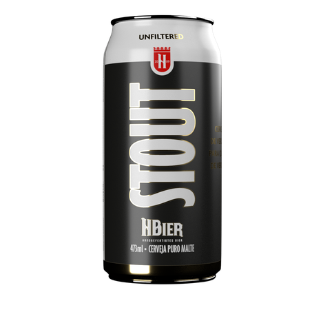 Cerveja hbier stout 473ml