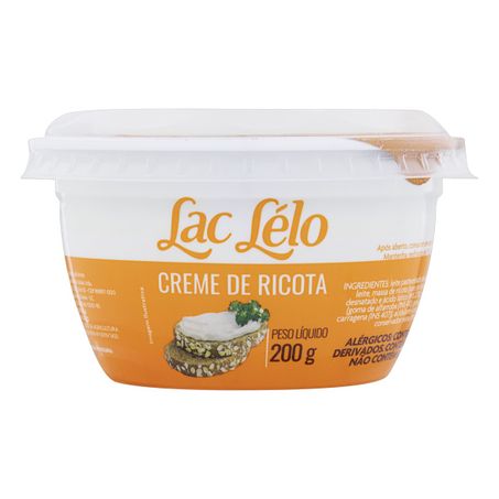 CREME DE QUEIJO RICOTA LAC LÉLO