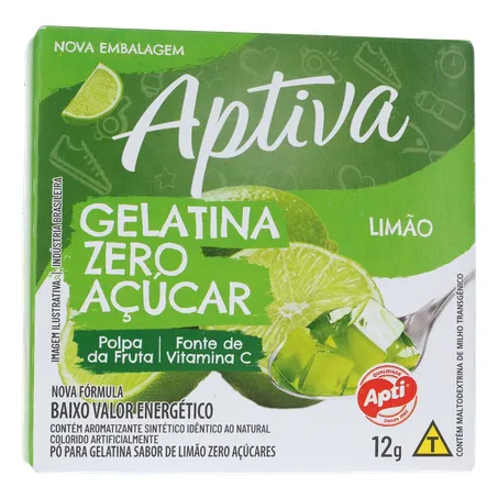 Gelatina apti limão zero açúcar 12g 360-35