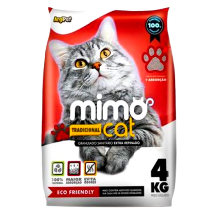 AREIA HIGIÊNICA MIMO CAT 4KG TRADICIONAL
