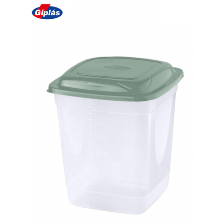 GIPLAS POTE QUADRADAO 3,7L ALTO PQA40 UNID