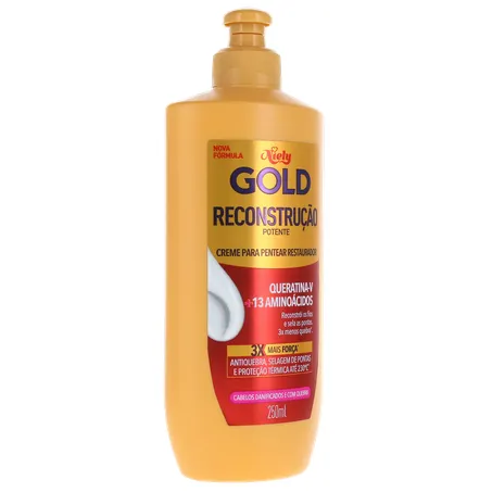 Creme para Pentear Niely Gold Reparação Intensiva Queratina 280G 360-33
