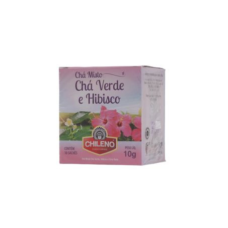 Chá Misto Chileno Chá Verde e Hibisco Caixa com 10un - 10gr 360-4