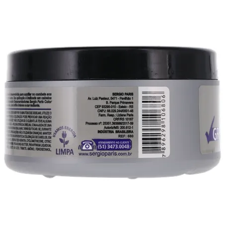 MÁSCARA CAPILAR SERGIO PARIS DESAMARELADOR PRO ACTIVE POTE 250G 360-24