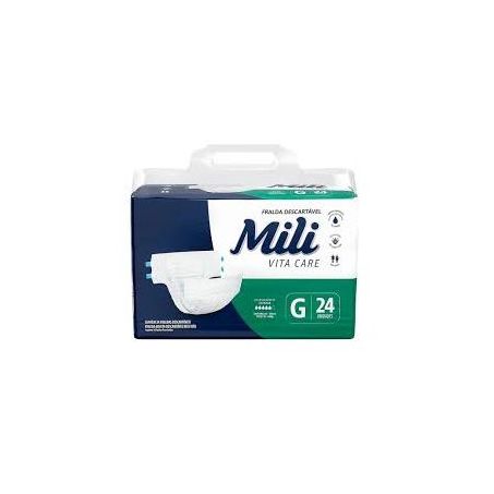 FRALDA ADULTO MILI MEGA G PC 24 UN