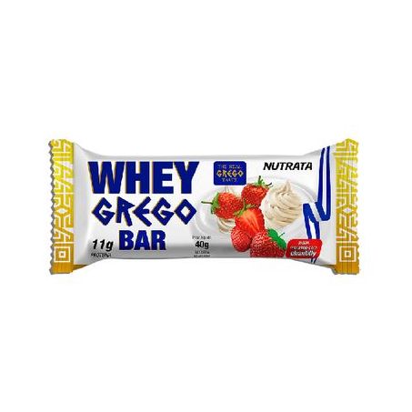 Barra de Cereal Whey Grego Morango com Chantilly Embalagem 40G