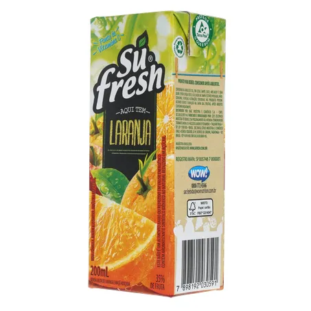 Suco de Laranja Sú Fresh 35% de Fruta Caixa 200ml 360-4