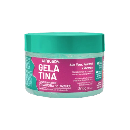 GELATINA COND ATIVADORA DE CACHOS VINI LADY 300 G 