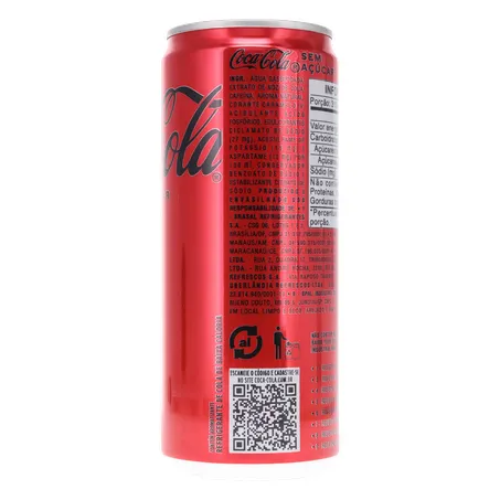 Refrigerante Coca-Cola 310ml - Zero Açúcar - Lata 360-1