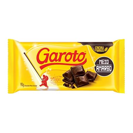 Choc Barra Garoto 80g Meio Amargo