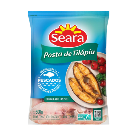Tilápia Postas Cong Seara Pct 500g