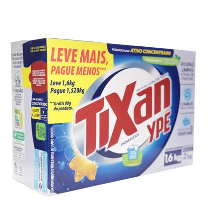 LAVA ROUPAS TIXAN YPE PRIMAVERA GRÁTIS 80G 1,6KG  360-53