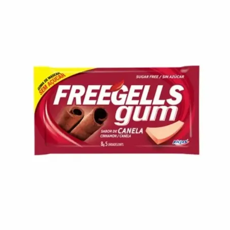 Chicle freegells gum canela 8g