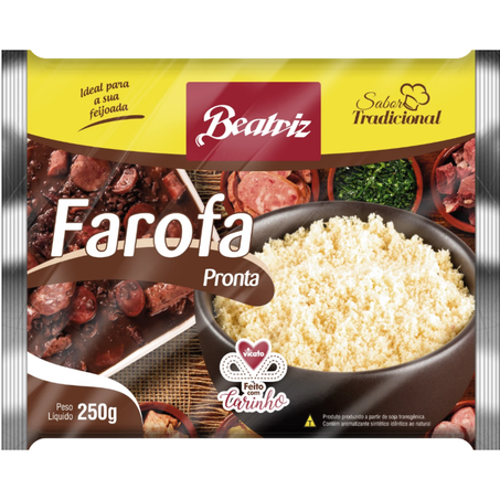 Farofa beatriz 250g tradicional temperada