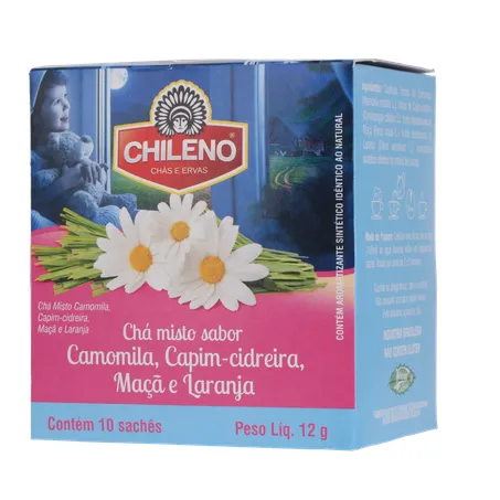Chá Misto Chileno Camomila, Capim-Cidreira, Maçã e Laranja Sachê 1.2gr - Caixa com 10un - 12gr 360-20