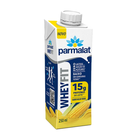 Bebida láctea UHT Parmalat Milho Verde Caixa com Tampa 250ml