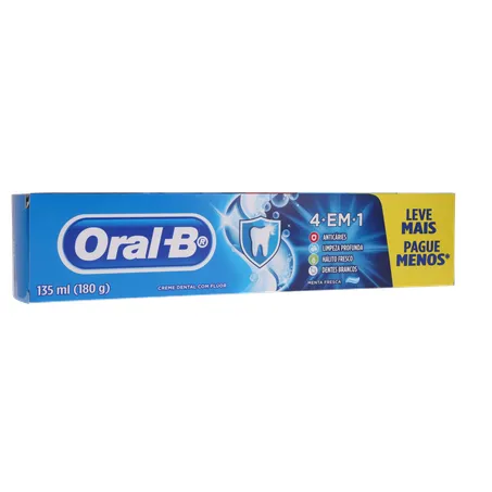 Creme dental oral-b 4 em 1 leve mais pague menos 180g 360-34