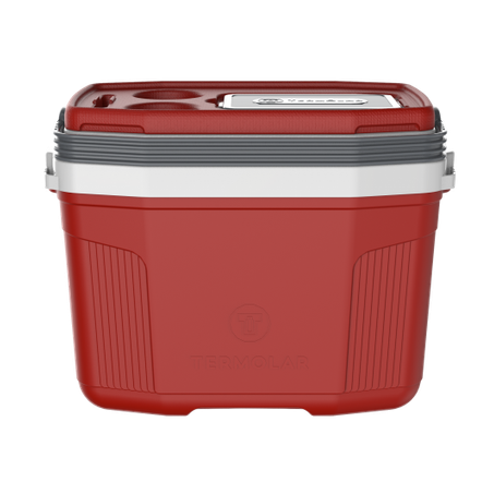 CAIXA TERMICA MARROM C/AMAREL ENERGY TERMOLAR 32 L