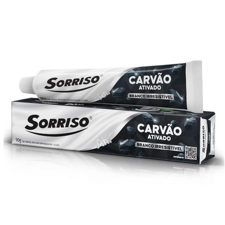 CREME DENTAL SORRISO CARVÃO ATIVADO 90G