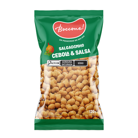 SALGADINHO TRIGO BOCCONE CEBOLA E SALSA 120G