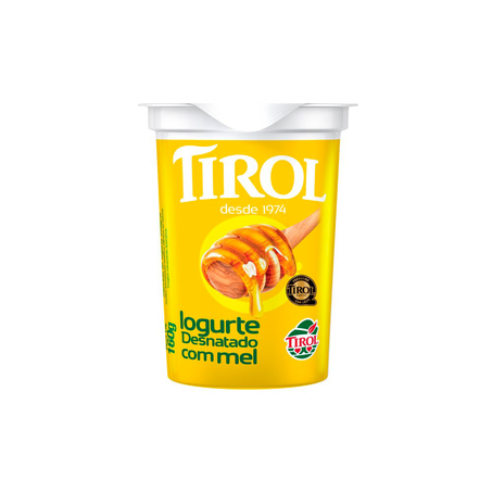 Iogurte Tirol Natural Com Mel Copo 160g