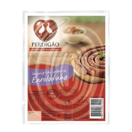 LINGUICA CALABRESA PERDIGAO 500G ENROLADA