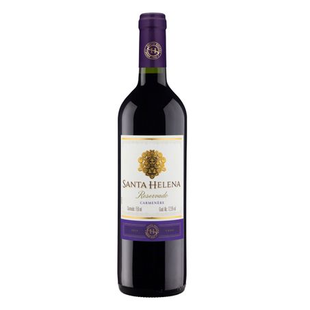 VINHO CHILENO TINTO MEIO SECO RESERVADO SANTA HELENA CARMÉNÈRE