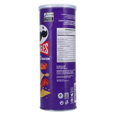 SALGADINHO PRINGLES CHEDAR BACON 105G 360-7