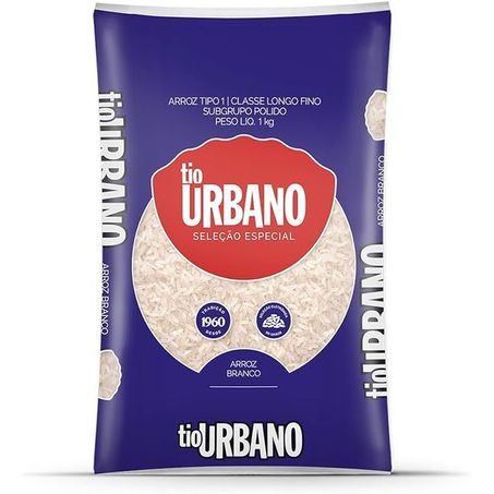 Arroz branco tio urbano 1kg