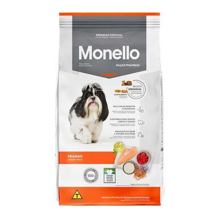Racao monello dog orig r.peq frango 1kg