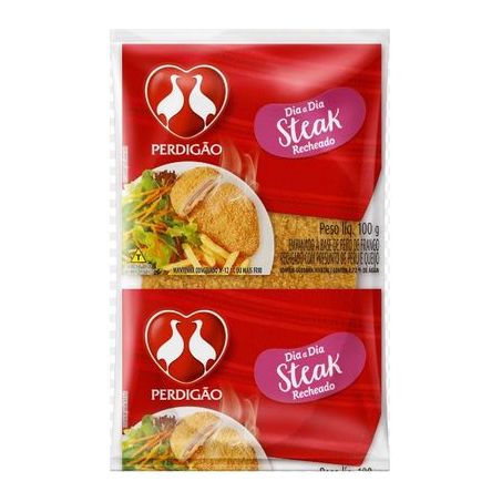 Steak de frango recheado perdigão 100g