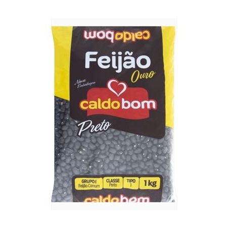 Feijão Preto Caldo Bom 1KG