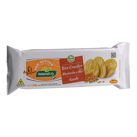 RICE CRACKER SABOR MOSTARDA E MEL ASSADO 84G