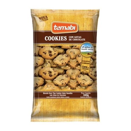 Biscoito cookies baun/choc.temabi 280g