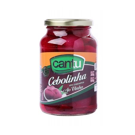 Cebolinha em Conserva Cantu Vinho Tinto Embalagem 300G
