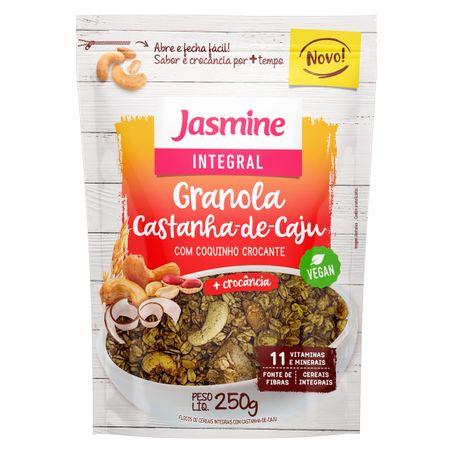 GRANOLA INTEGRAL CASTANHA-DE-CAJU JASMINE