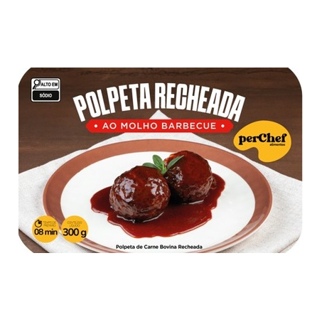 Polpeta recheada molho barbecue perchef pt 300g